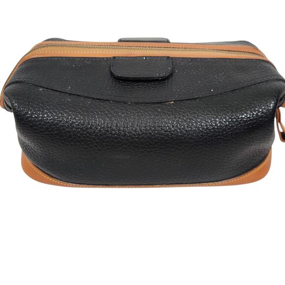 VTG DOONEY & BOURKE PEBBLE LEATHER BAG DOPP KIT COLLAPSABLE MAKEUP TRAVEL ZIPPER - Picture 4 of 12